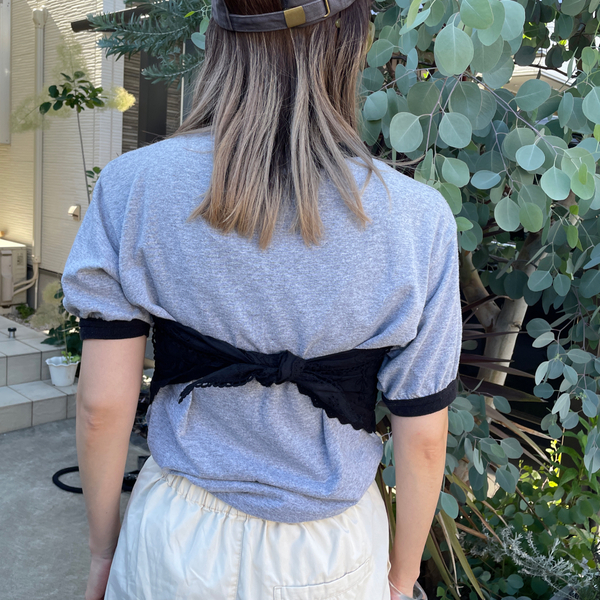 【3coins】“コットンレースバブーシュカ”がめっちゃ使える！アレンジ術&amp;コーデ紹介 | HugMug