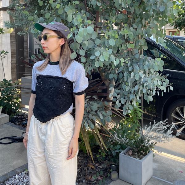 【3coins】“コットンレースバブーシュカ”がめっちゃ使える！アレンジ術&amp;コーデ紹介 | HugMug