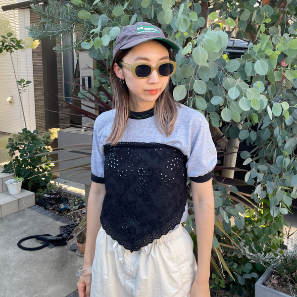 【3coins】“コットンレースバブーシュカ”がめっちゃ使える！アレンジ術&amp;コーデ紹介 | HugMug