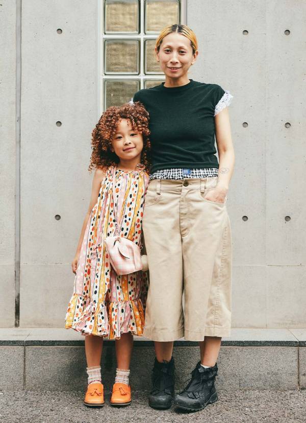 そのレイヤード技ありすぎ！おしゃれ親子の春コーデ | HugMug