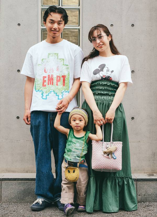 ヴィンテージMIXがおしゃれすぎ！ グリーンで揃えた夏のファミリーコーデ | HugMug