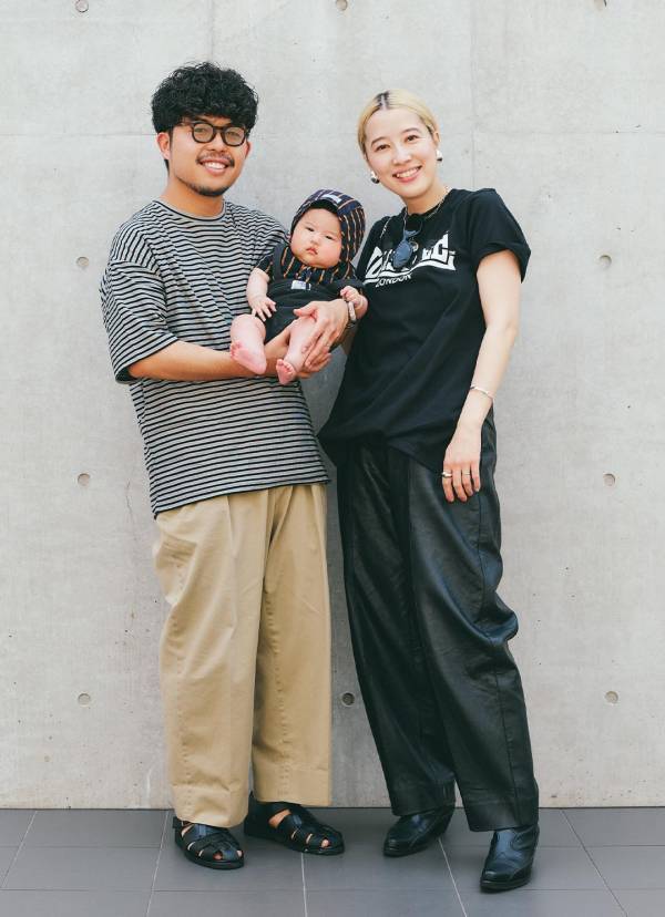 そのブラックコーデ、夏なのに軽やか！ ボーダーをシェアした家族コーデ | HugMug