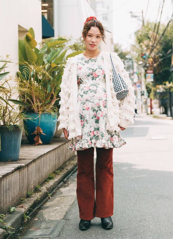 ヴィンテージの花柄ワンピ×ウエスタンブーツで甘辛MIXコーデ！ | HugMug