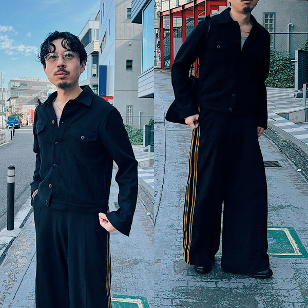 【30代メンズコーデ】ラインパンツ×ブラックで叶える秋の最旬大人男子スタイル | HugMug