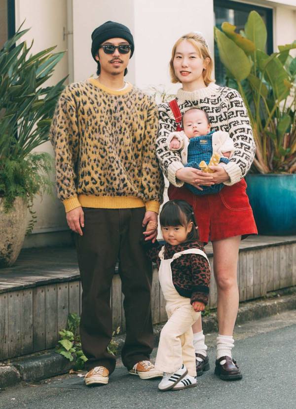 古着MIXでおしゃれ度爆上げ！ サロペットリンクした冬のファミリーコーデ | HugMug