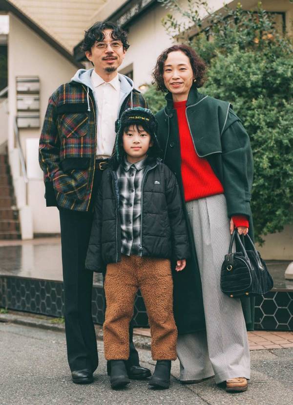 【古着MIX】チェック柄でリンク！ 冬のホリデーファミリーコーデ | HugMug