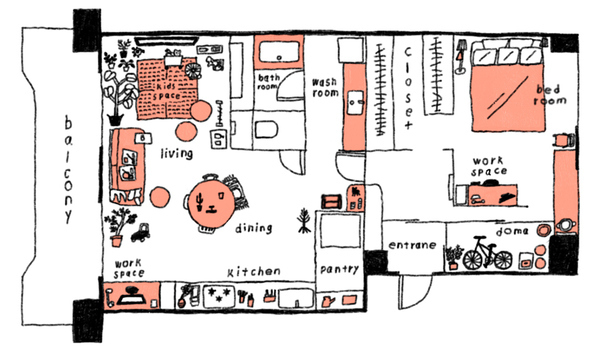センスのいい家族が暮らす家【vol.21 モダンとぬくもりが融合する家・小松岳さん、木綿さん邸】 | HugMug