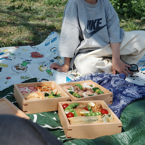 楽天で購入！【木製三段重箱】は詰めるだけで映え！お花見やピクニックにおすすめ | HugMug