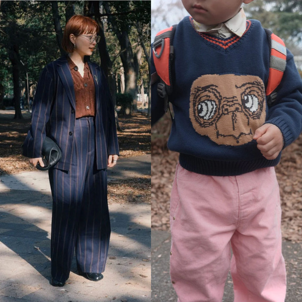 何着る？【入園・入学コーデ】ネイビー×春カラーで決める！ 親子リンクが可愛い | HugMug