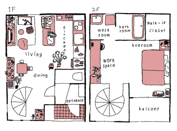 センスのいい家族が暮らす家【Vol.24 デコって、飾って、カラフルに暮らす家・マエダナツミさん邸】 | HugMug