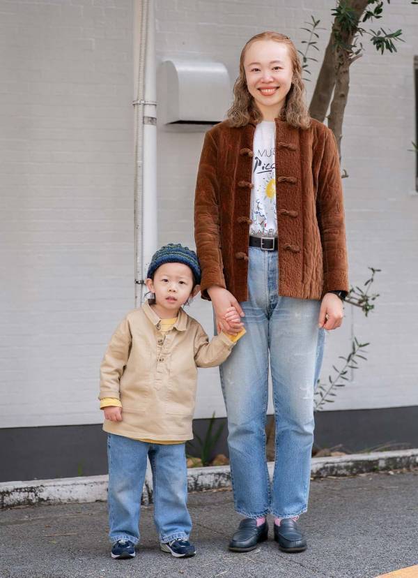 【リーバイス】デニム好き親子の春コーデ。古着投入でこなれ見えが叶う | HugMug