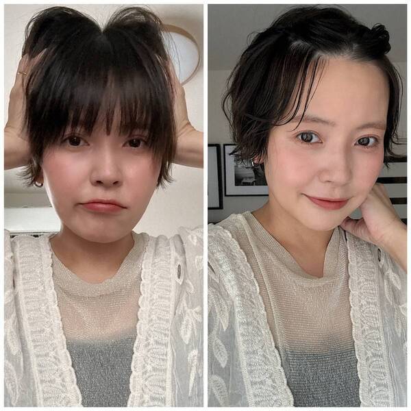 【朝5分で完了】美容師直伝！梅雨の湿気に負けない無造作ヘアアレンジ術 | HugMug