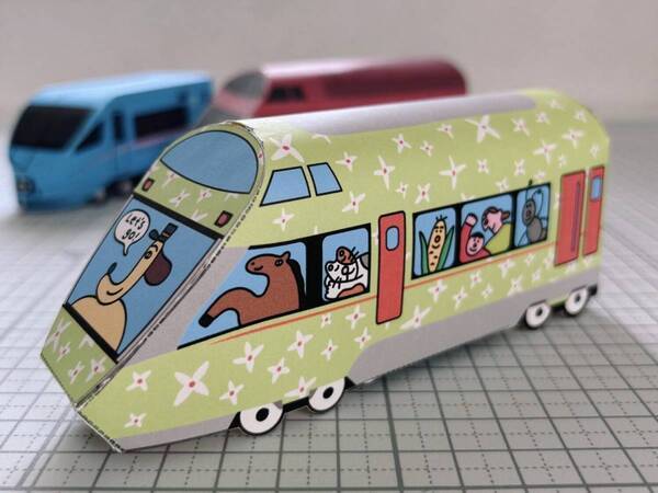 【無料】でゲットできちゃう！小田急の電車ペーパークラフトが本格的！梅雨のおうち時間に | HugMug