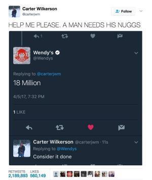 「ウェンディーズで1年間ナゲット食べ放題」の条件とは？