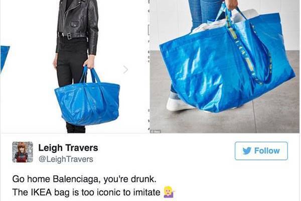 バレンシアガの26万円新作バッグ、IKEAの99円のアレにそっくり