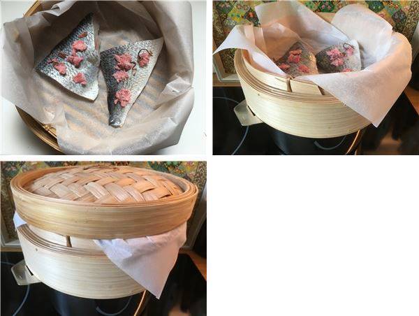 第125飯「鯛の桜蒸しごはん」