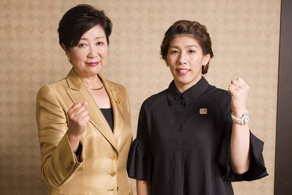 小池都知事と吉田沙保里が誓う「東京で勝利の“金”獲る」