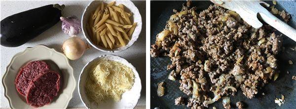 第140飯「なすとひき肉のペンネグラタン」