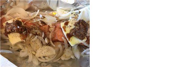 第143飯「サーモンのホイル焼きパスタ」