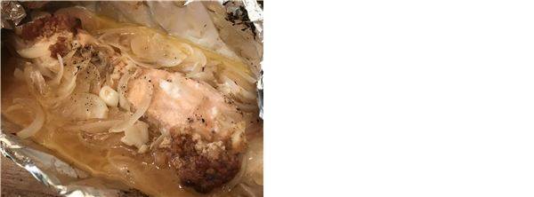 第143飯「サーモンのホイル焼きパスタ」