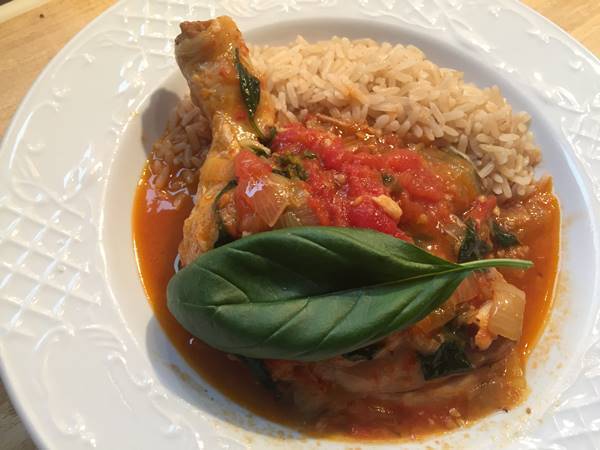 第144飯「チキンのトマト煮込み」