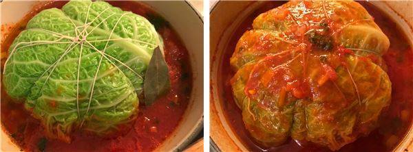 キャベツケーキのトマト煮込み（辻仁成「ムスコ飯」第154飯レシピ）