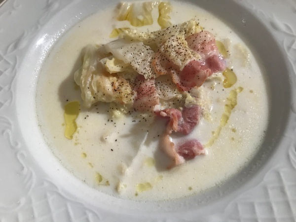 白菜とミルクのさわやかスープ（辻仁成「ムスコ飯」第202飯レシピ）