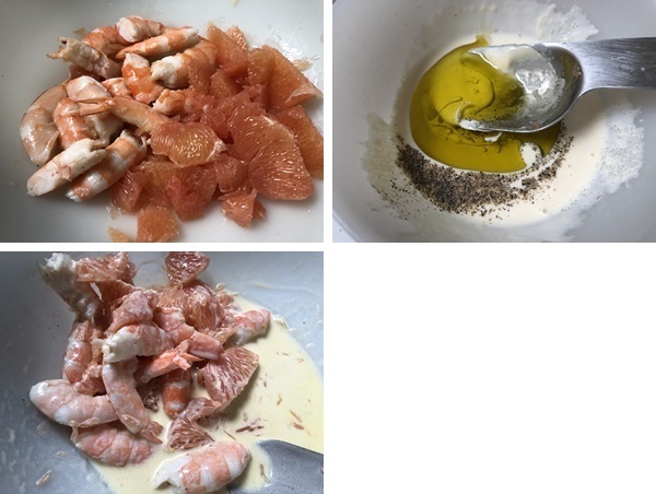 海老とグレープフルーツのカクテル（辻仁成「ムスコ飯」第223飯レシピ）