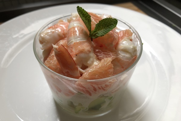 海老とグレープフルーツのカクテル（辻仁成「ムスコ飯」第223飯レシピ）