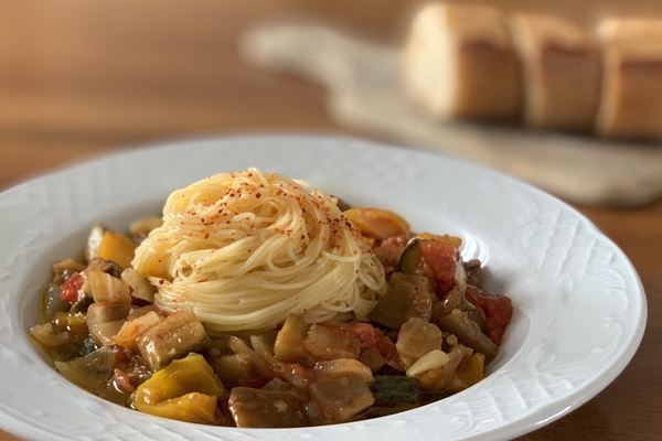 ラタトゥイユの冷製カッペリーニ（辻仁成「ムスコ飯」第230飯レシピ）