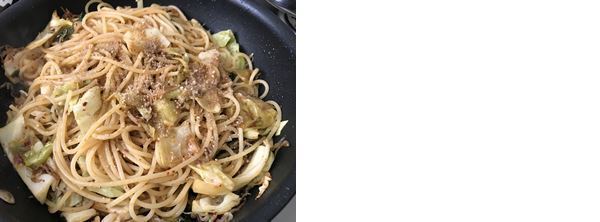 じゃことキャベツと白髪ねぎの和風オイルパスタ（辻仁成「ムスコ飯」第232飯レシピ）