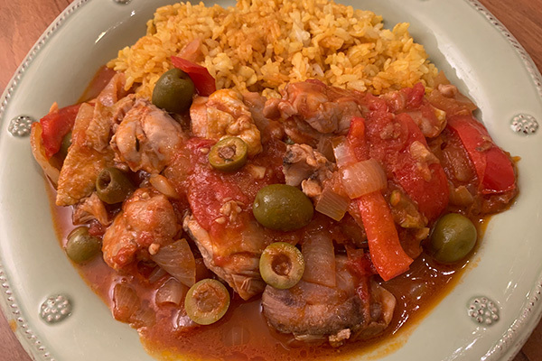 鶏肉とトマトとオリーブのプロヴァンス風煮込み（辻仁成「ムスコ飯」第244飯レシピ）