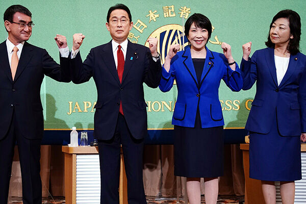 自民党総裁選日本記者クラブ主催の公開討論会（代表撮影：ロイター／写真：アフロ）