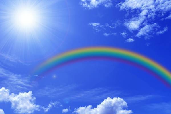 KinKi Kids 25周年記念イベントで会場にかかった大きな虹