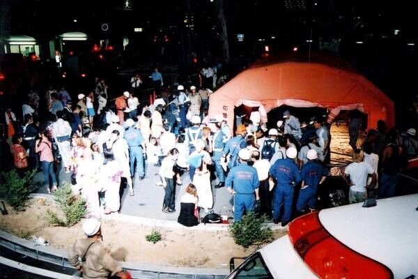 01年7月の明石市花火大会での事故（写真：時事通信）