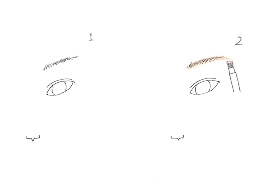 旬なナチュラル太眉に変えて表情の鮮度をアップ