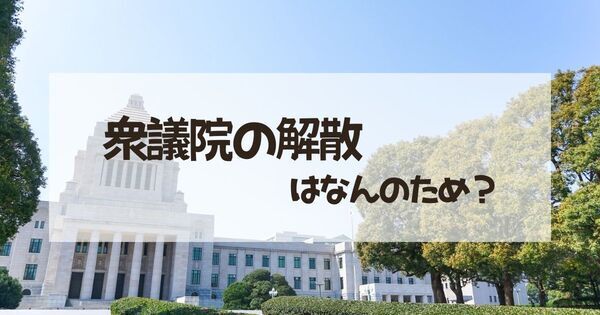 衆議院解散とは？ なぜ突然選挙になるの？【親子で学ぶ 政治の話】