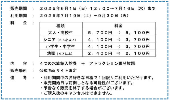 【数量限定】最大1200円お得！「超早割ワンデーパス」で夏はお得に八景島シーパラダイスへ