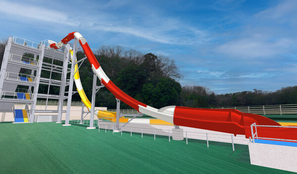 落下角度、日本一！ フリーフォール型の新プールスライダーが、この夏「ネスタリゾート神戸」に登場