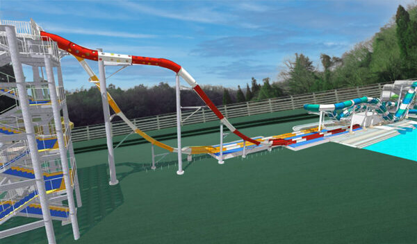 落下角度、日本一！ フリーフォール型の新プールスライダーが、この夏「ネスタリゾート神戸」に登場