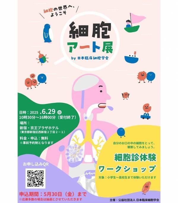 絶対楽しいー【細胞アート展】新宿で開催！細胞を“アート”で捉え、細胞診を楽しく学べる細胞診体験ワークショップ