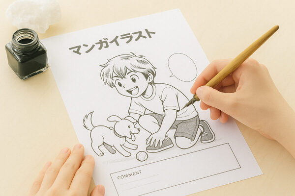 浦安のホテルで小学生対象「マンガ家体験」のワークショップ！プロが使う画材で本格的なペン入れ