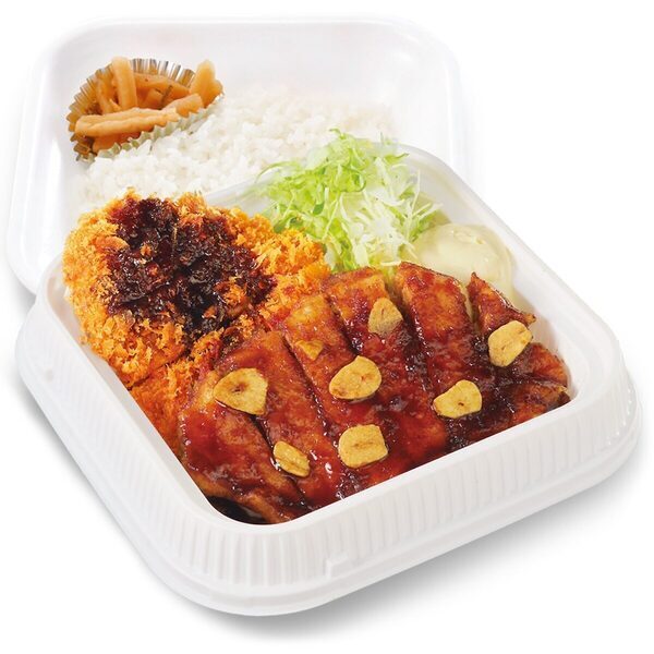 うまそ過ぎる～食欲そそる！豚肉も鶏肉も一度にがっつり「トンテキとチキンカツの合い盛り」かつやの新メニュー
