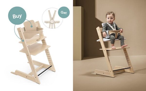 オシャレ！ストッケの名作チェア「トリップ トラップ」に上品な新色バニラホワイト登場【アカチャンホンポ限定】