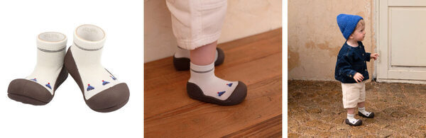 秋冬にぴったり♡ まるで裸足のような、赤ちゃんの足を育てる“歩育シューズ”に新作登場！