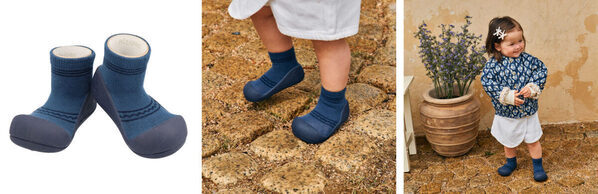 秋冬にぴったり♡ まるで裸足のような、赤ちゃんの足を育てる“歩育シューズ”に新作登場！