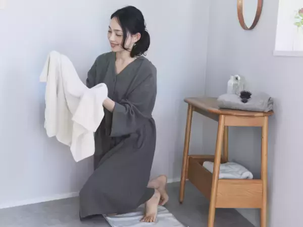 子育て中のバタバタなお風呂上がりに救世主！ガーゼ素材の3wayガウンがが便利すぎる