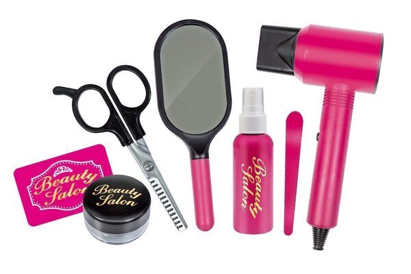 「風が出るドライヤー付き！」本格派ごっこ遊びで憧れのヘアメイクさんデビュー♪ビューティーサロンセット新発売