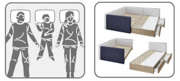 【ニトリ新作】家族で並んで眠れる“組み合わせベッド”が登場！子どもの遊び場にも◎