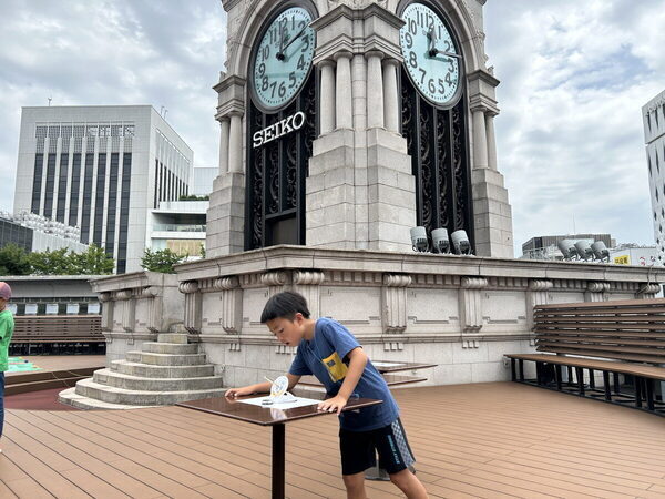 【銀座のシンボルが目の前に！】あのSEIKO時計塔で実験ができちゃう「わくわく時計教室 日時計編」